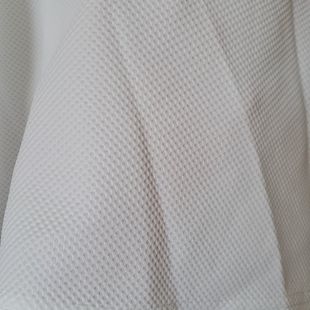 Chic White Blouse with Colorful Patchwork Sleeves - image 5